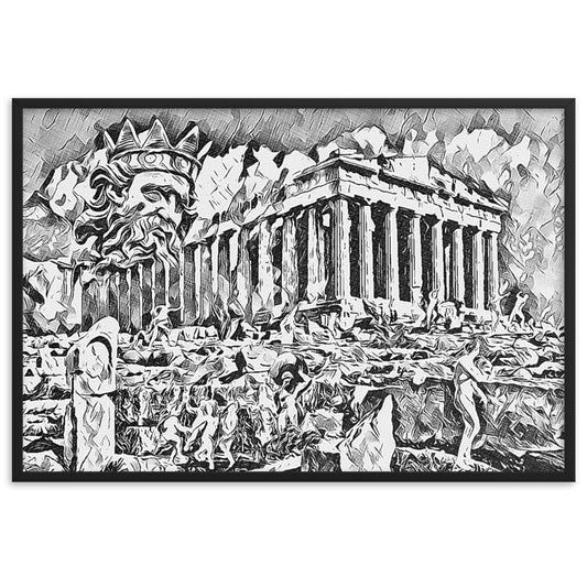 A SUNDAY UNDER ACROPOLIS V2 Superior Framed Poster-0