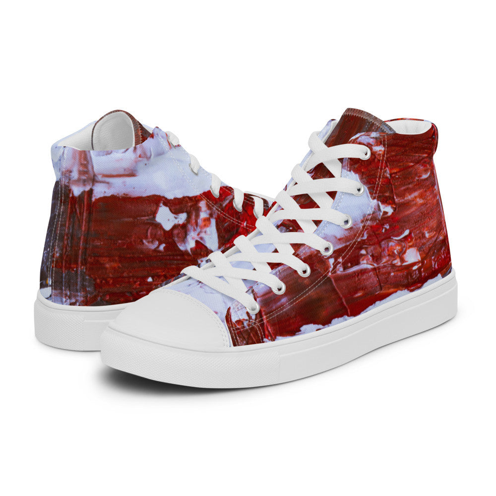 Gianneli Colours Handmade Men’s High Top Canvas Shoes-14