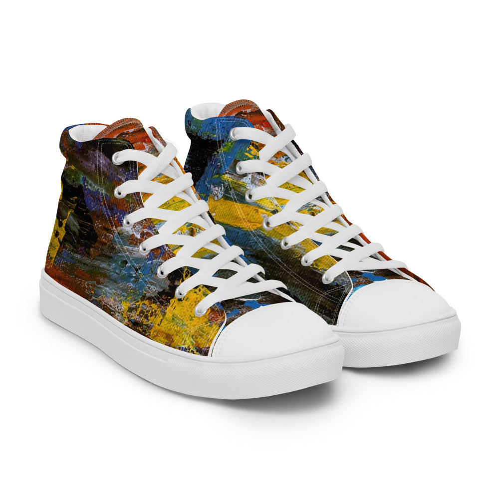 Gianneli Colours Handmade Women’s High Top Canvas Shoes-6