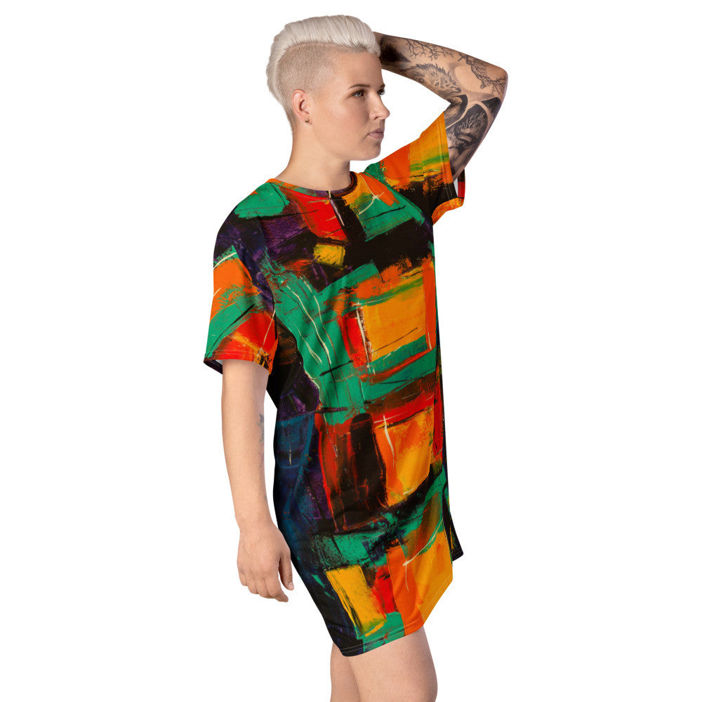 Gianneli Colours T-shirt dress-6