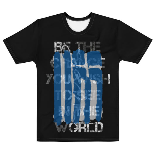 BE THE CHANGE Men's t-shirt by Gianneli-0