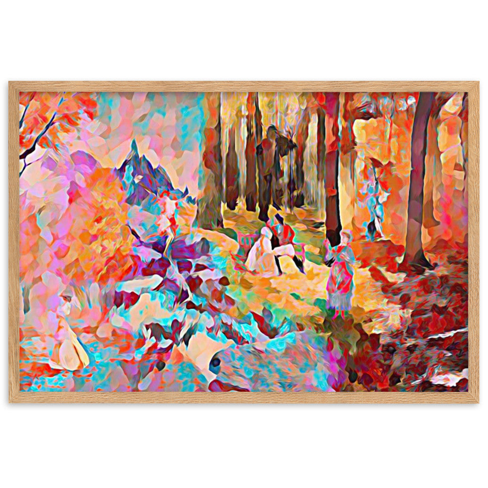 AMONG THE FOUR SEASONS YOU ARE THE FIFTH SENSE UPPER Framed Poster-0