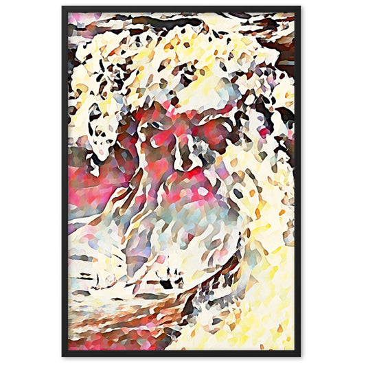 WHEN POSEIDON ASKED THE WAVES TO DANCE UPPER Framed Poster-0