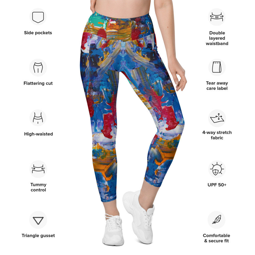 Gianneli Colours Leggings with Pockets-4