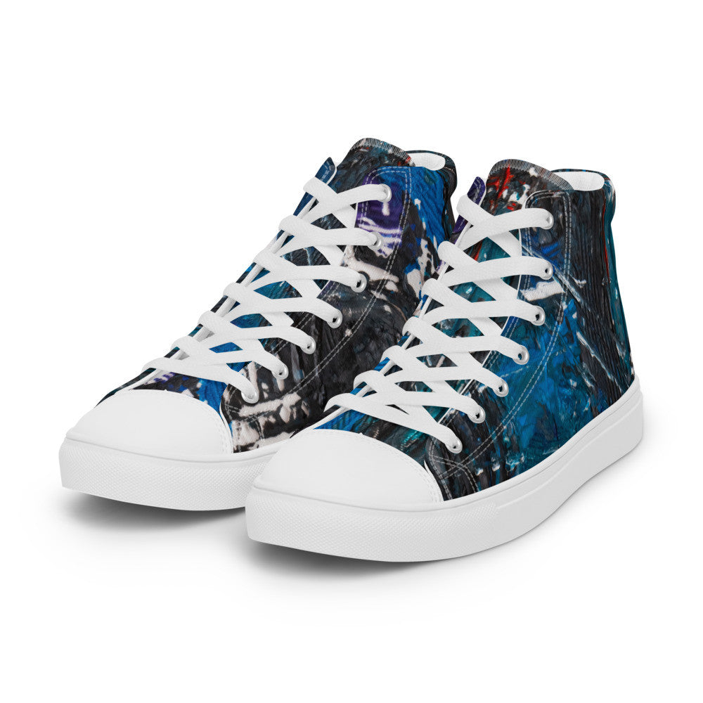 Gianneli Colours Handmade Men’s High Top Canvas Shoes-12