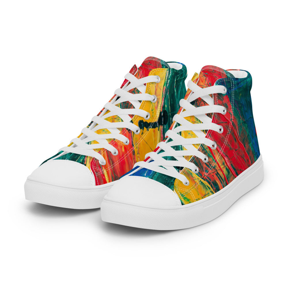 Gianneli Colours Handmade Men’s High Top Canvas Shoes-3