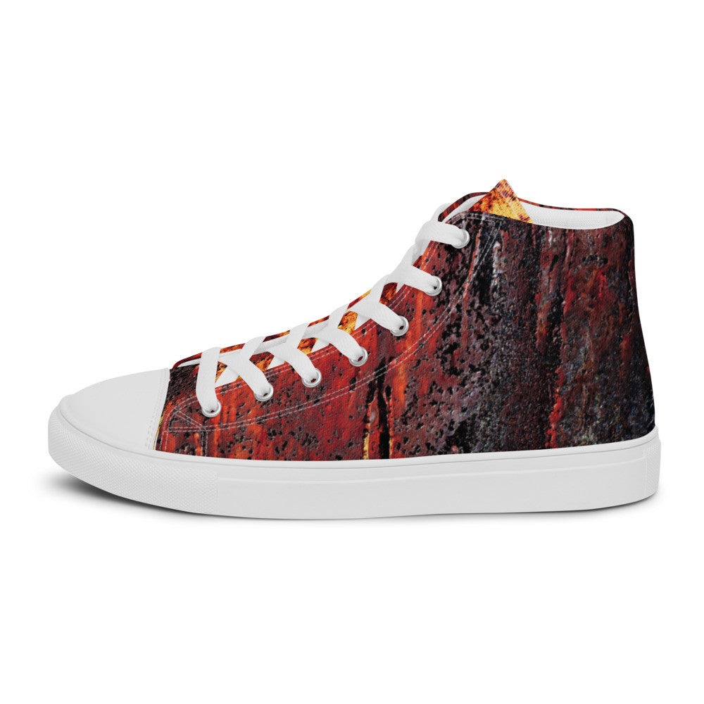 CLOCHARD Handmade Grunge Men’s High Top Canvas Shoes by Gianneli-9