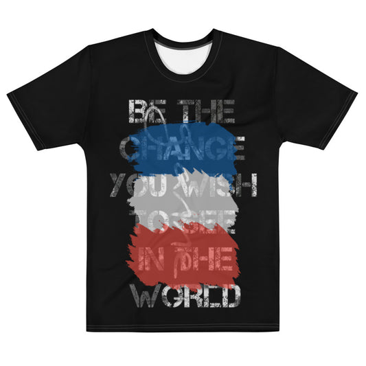 BE THE CHANGE Men's t-shirt by Gianneli-0