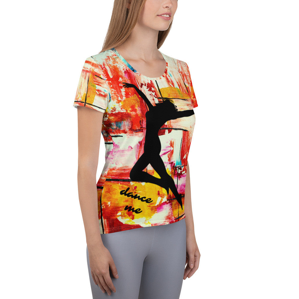 DANCE ME Women's Athletic T-shirt by Gianneli-9