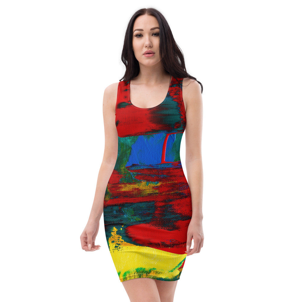 Gianneli Colours Fitted Dress-3