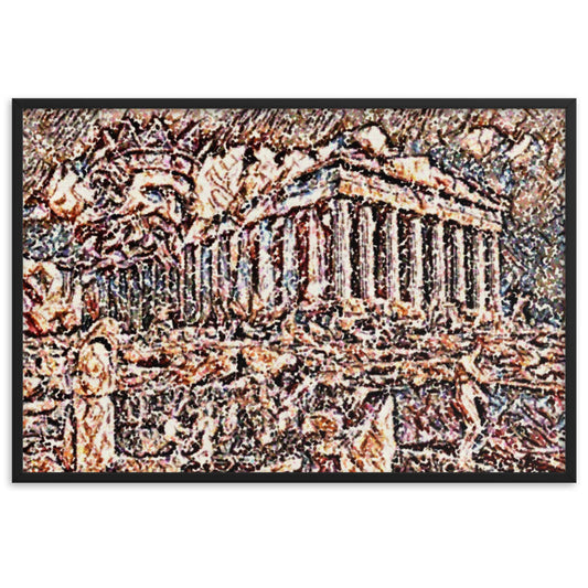 A SUNDAY UNDER ACROPOLIS V2 Superior Framed Poster-0