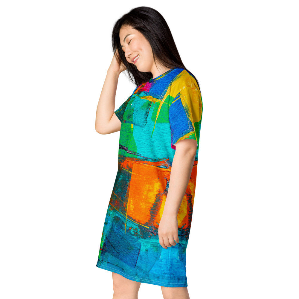 Gianneli Colours T-shirt Dress-4