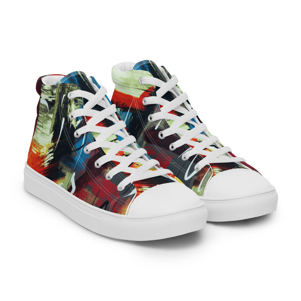 Gianneli Colours Handmade Women’s High Top Canvas Shoes-6