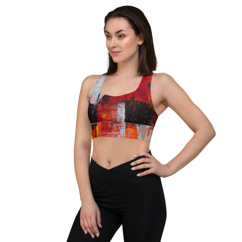 Gianneli Colours Longline Sports Bra-4