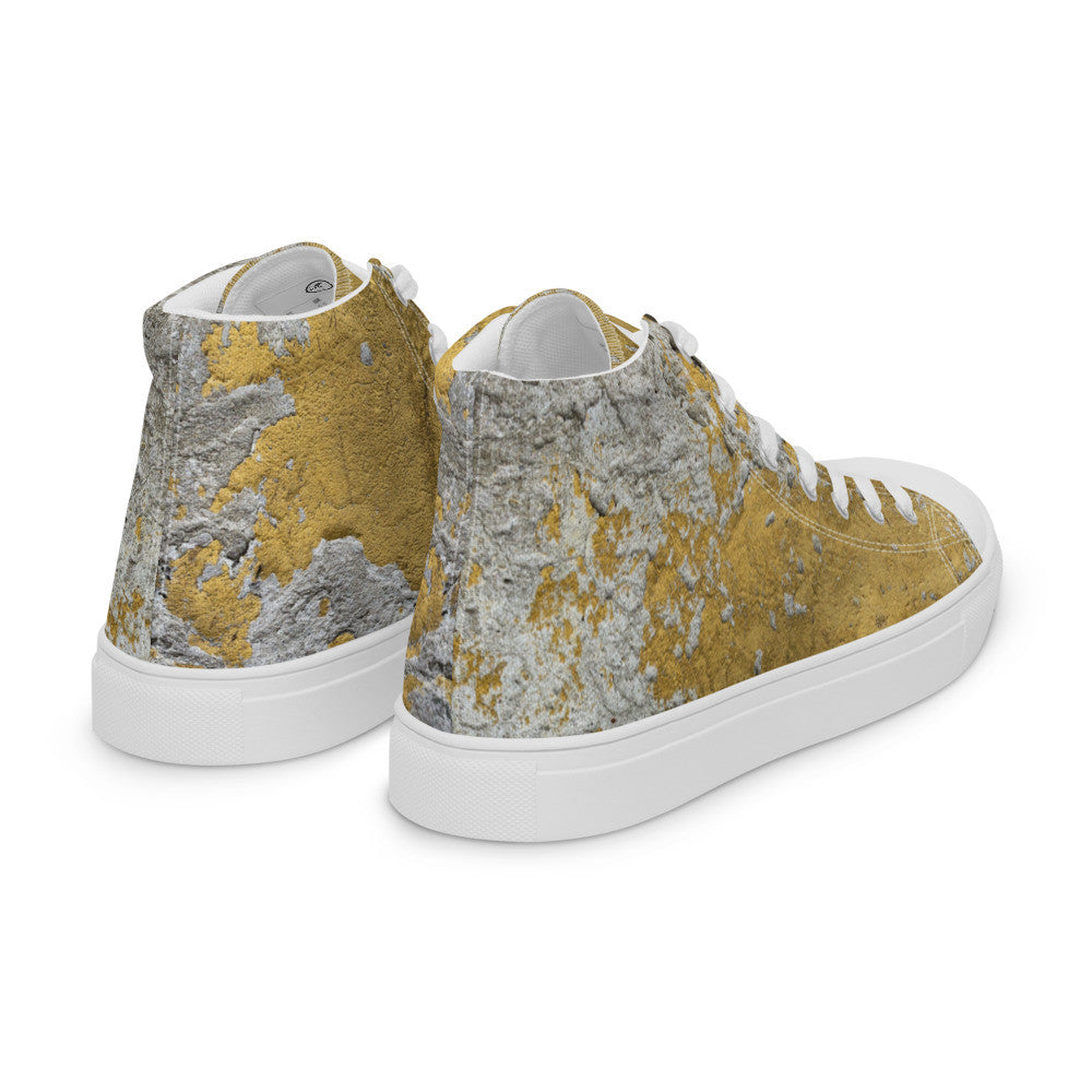 CLOCHARD Handmade Grunge Men’s High Top Canvas Shoes by Gianneli-5