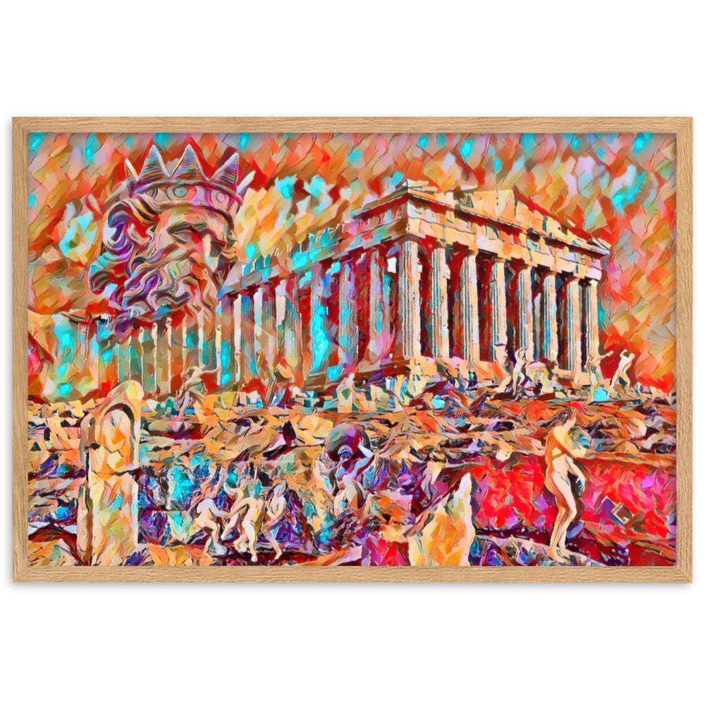 A SUNDAY UNDER ACROPOLIS V2 Superior Framed Poster-0