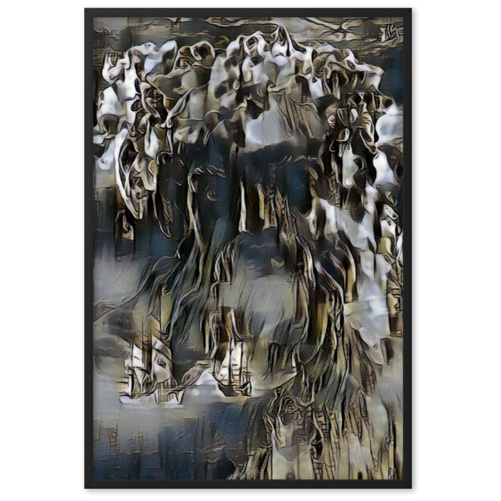 WHEN POSEIDON ASKED THE WAVES TO DANCE PREMIUM Framed Poster-0