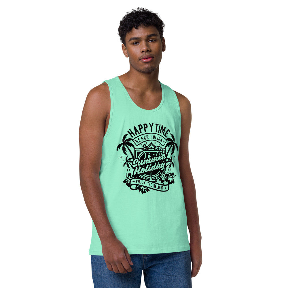 HAPPY TIME Men’s Premium Tank Top by Gianneli-3