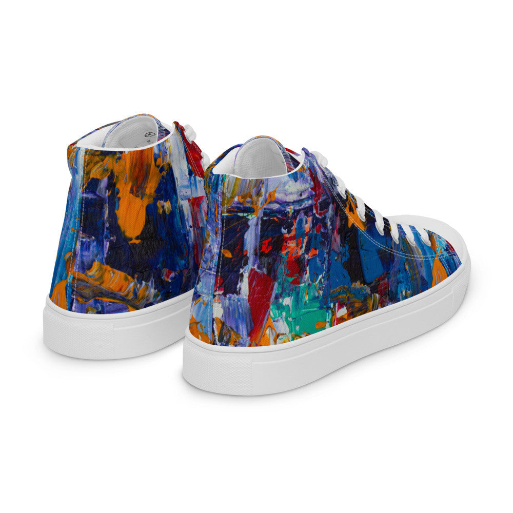 Gianneli Colours Handmade Women’s High Top Canvas Shoes-5