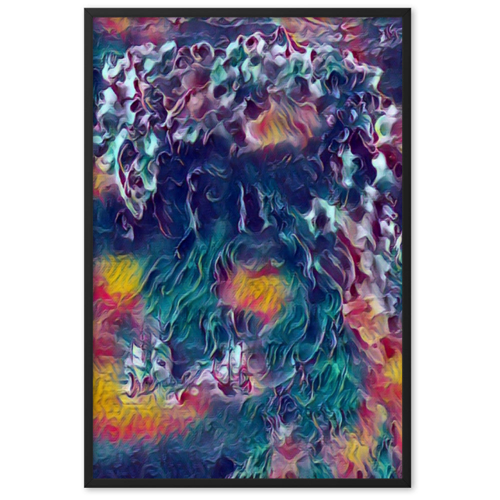 WHEN POSEIDON ASKED THE WAVES TO DANCE PREMIUM Framed Poster-0