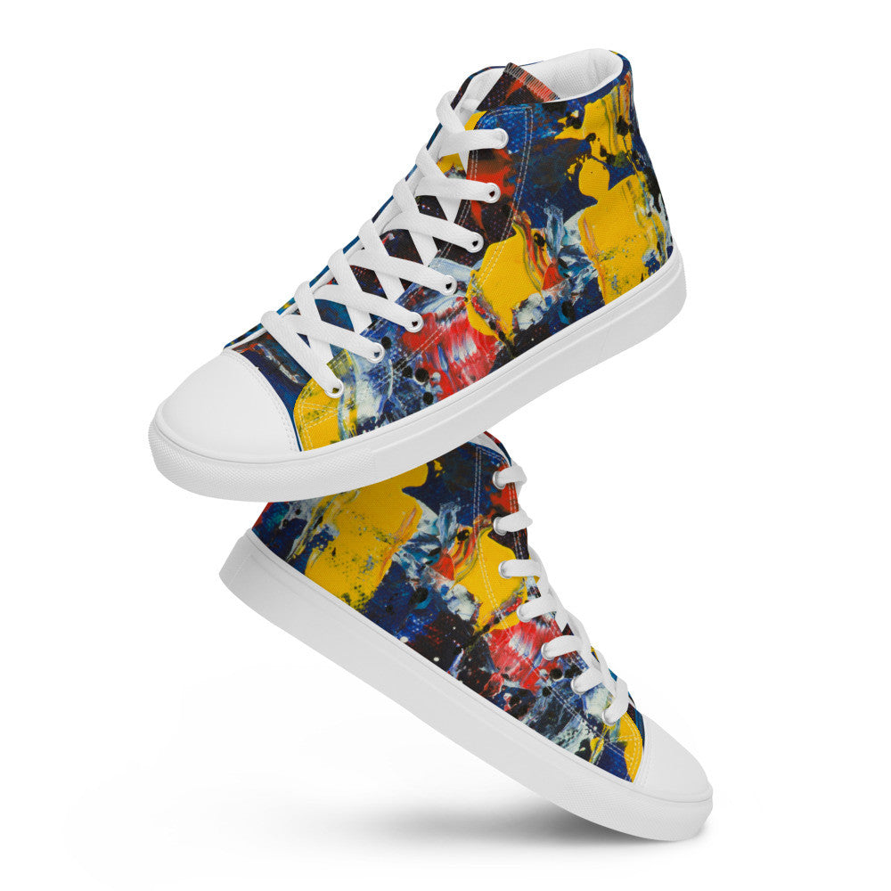 Gianneli Colours Handmade Women’s High Top Canvas Shoes-13