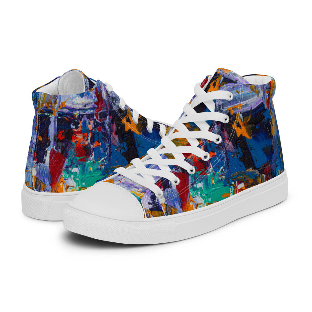 Gianneli Colours Handmade Women’s High Top Canvas Shoes-9