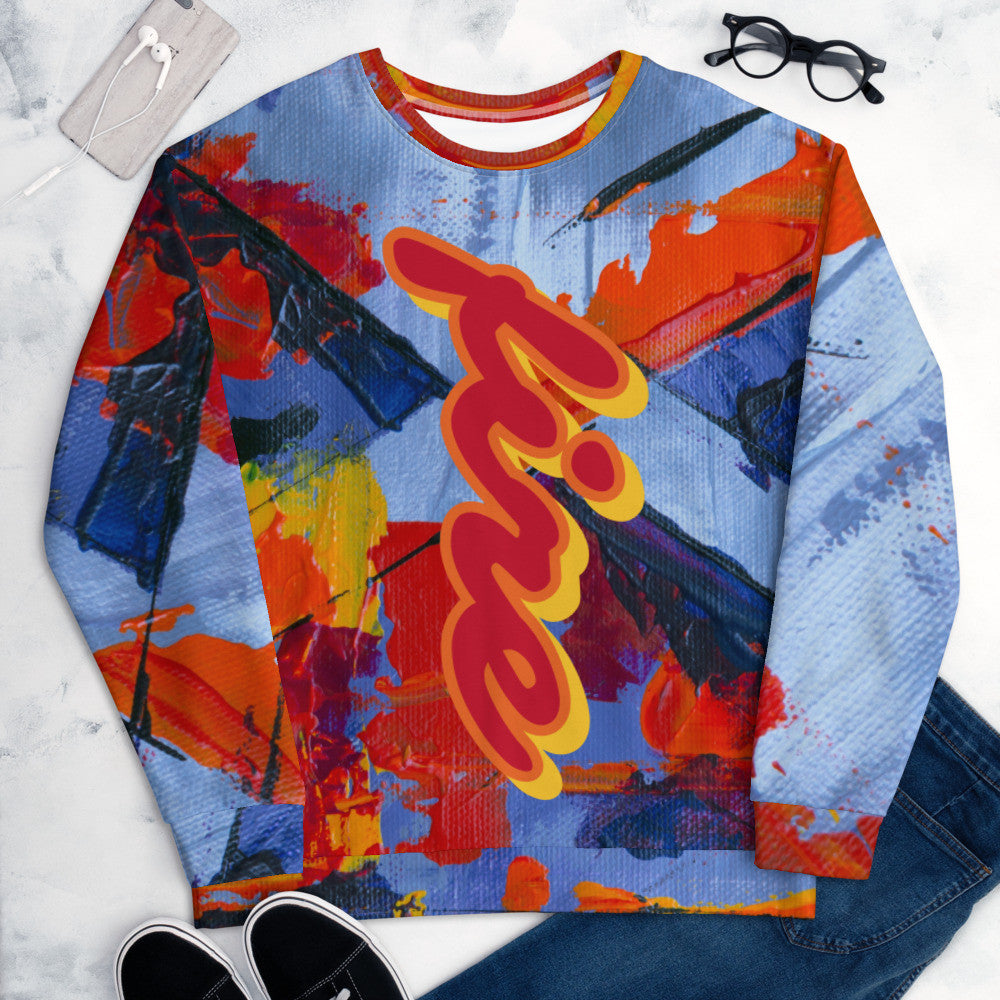 FIRE Unisex Sweatshirt by Gianneli-2