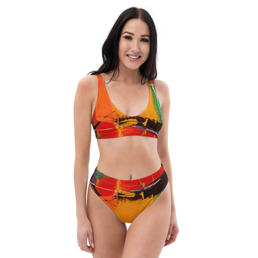 Gianneli Colours Recycled High Waisted Bikini-2