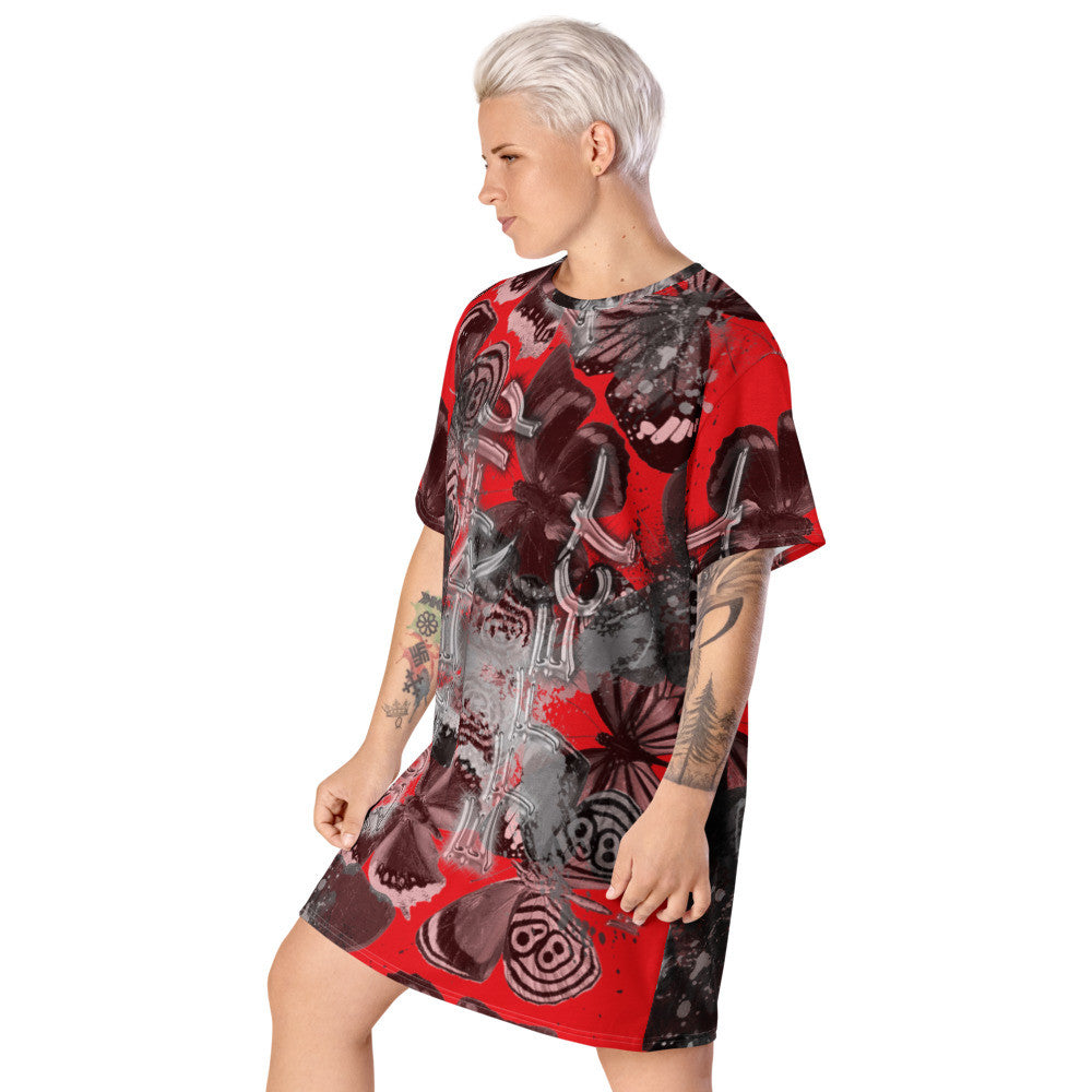 Butterfly Effect T-shirt Dress by Gianneli-12