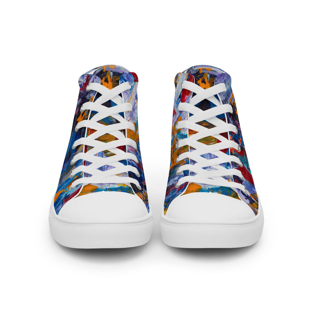 Gianneli Colours Handmade Women’s High Top Canvas Shoes-7