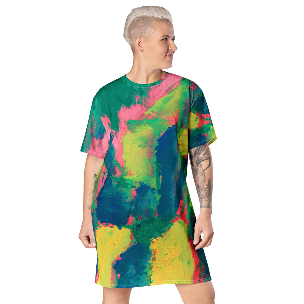 Gianneli Colours T-shirt Dress-3