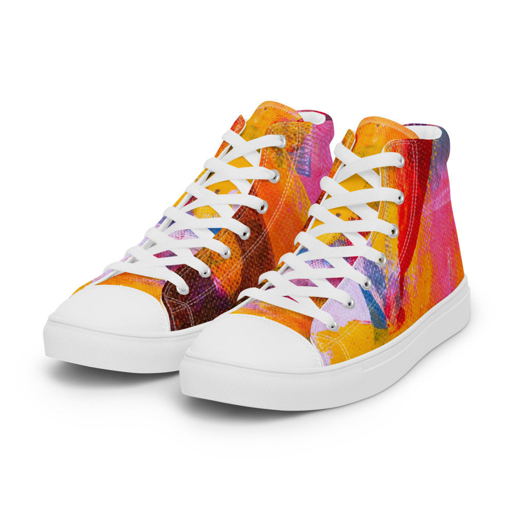 Gianneli Colours Handmade Women’s High Top Canvas Shoes-3