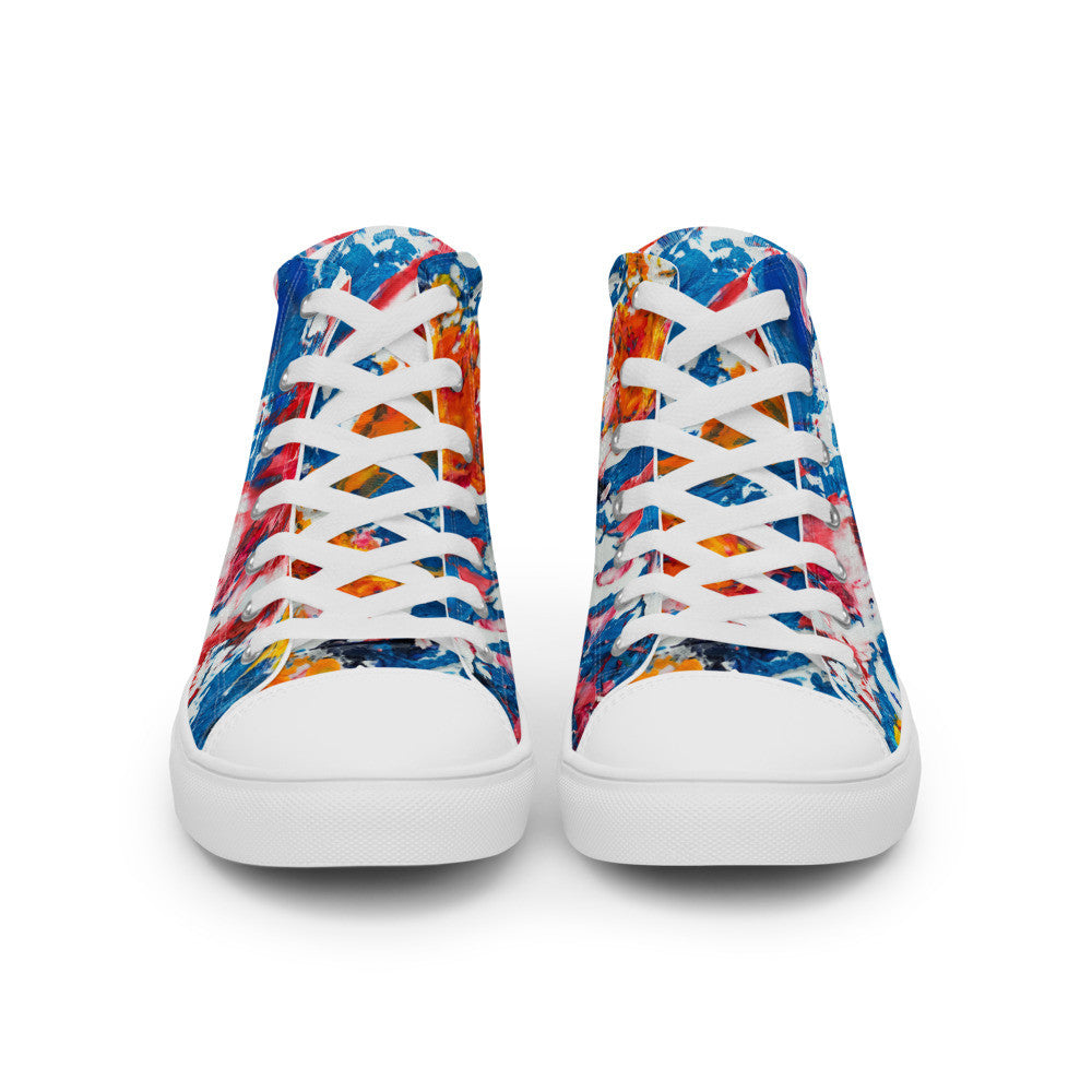 Gianneli Colours Handmade Women’s High Top Canvas Shoes-7