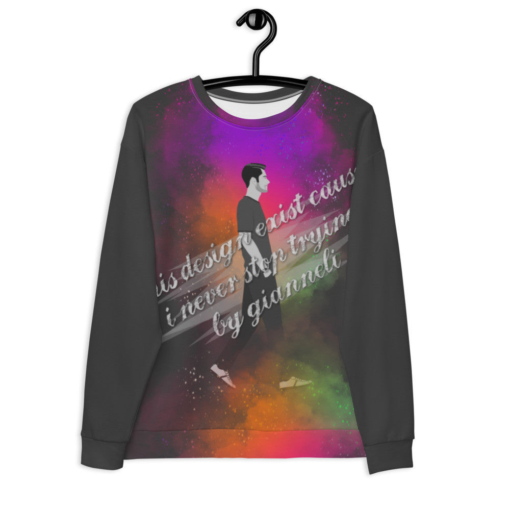 KEEP TRYING Unisex Sweatshirt by Gianneli-0