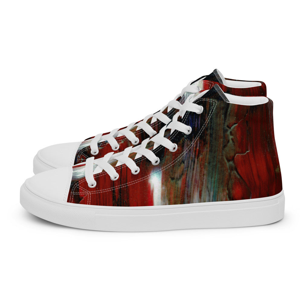 Gianneli Colours Handmade Men’s High Top Canvas Shoes-0