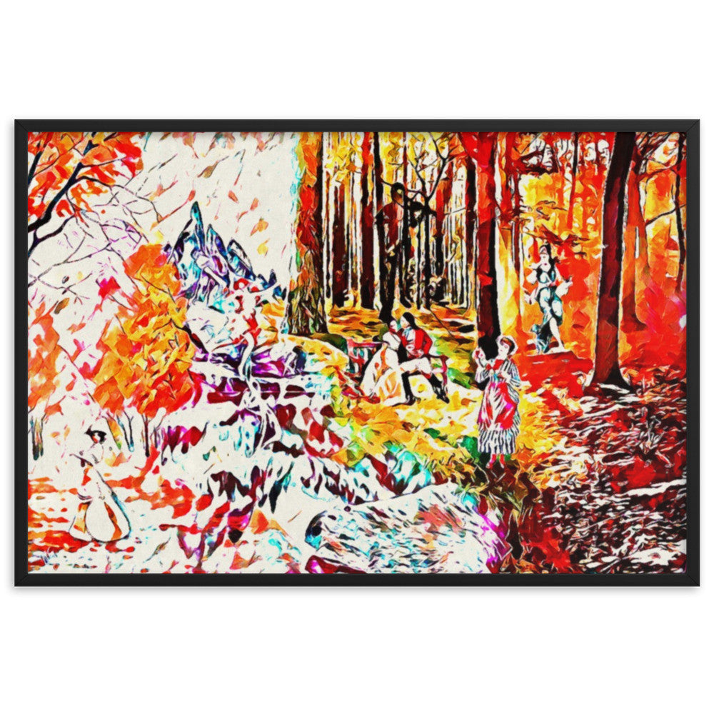 AMONG THE FOUR SEASONS YOU ARE THE FIFTH SENSE UPPER Framed Poster-0