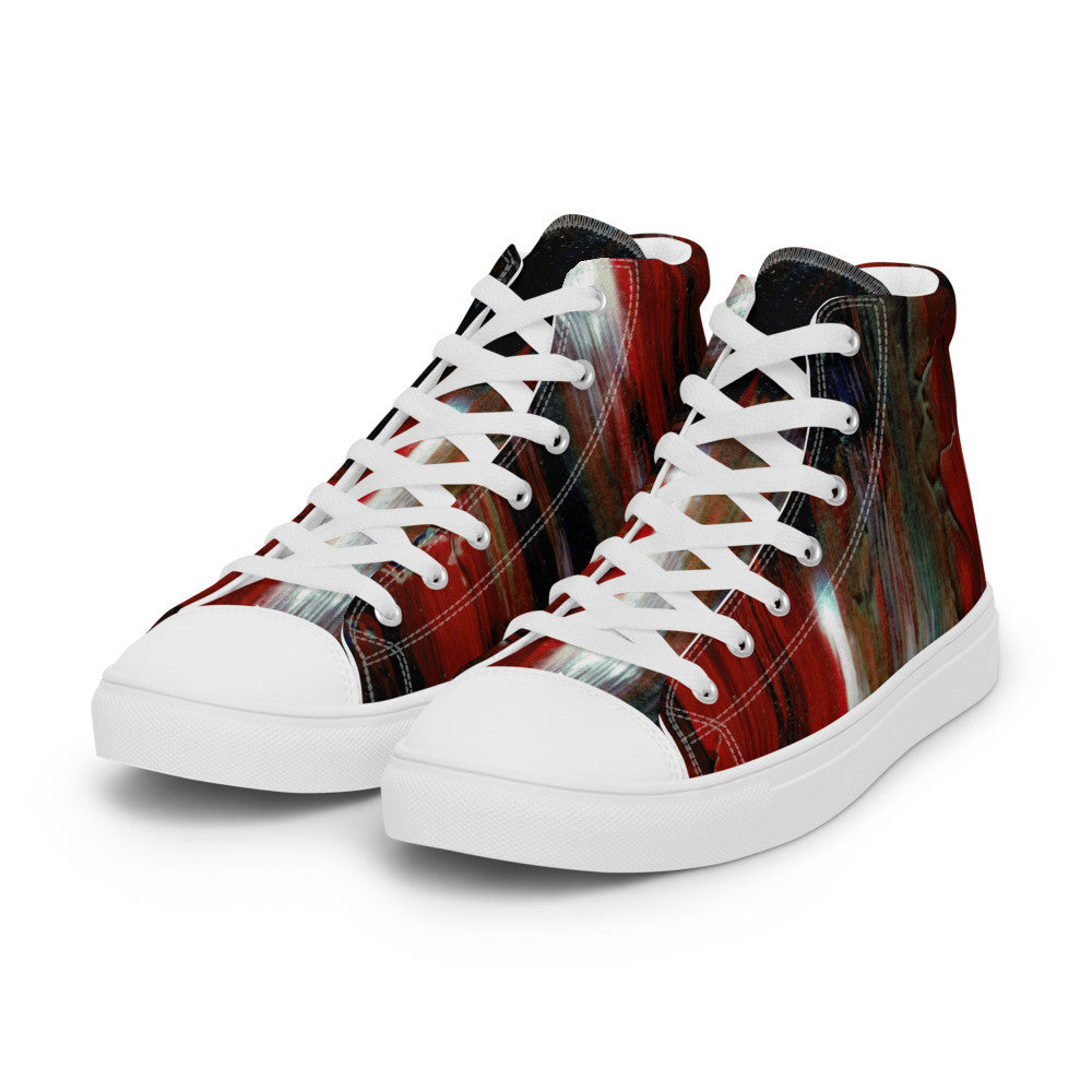 Gianneli Colours Handmade Men’s High Top Canvas Shoes-3