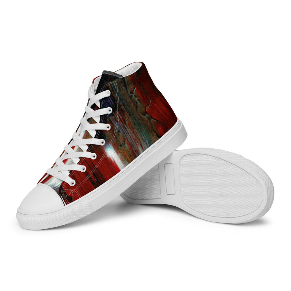 Gianneli Colours Handmade Men’s High Top Canvas Shoes-10