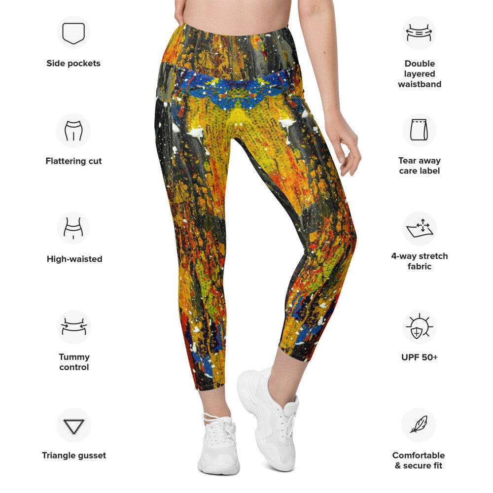 Gianneli Colours Leggings with Pockets-3