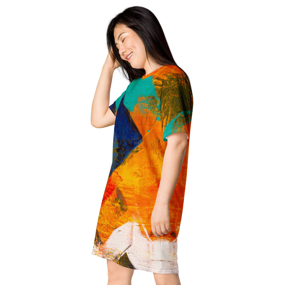 Gianneli Colours T-shirt dress-4