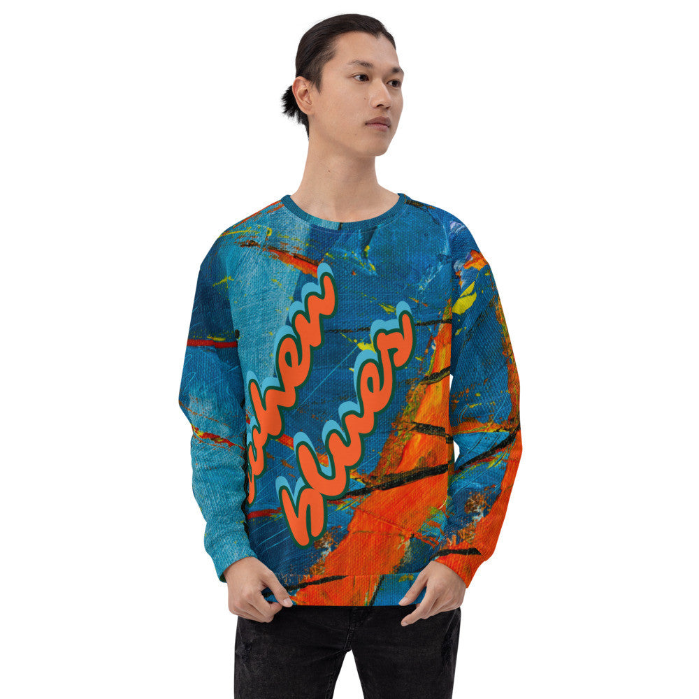 BLUES & SUNSETS Unisex Sweatshirt by Gianneli-5