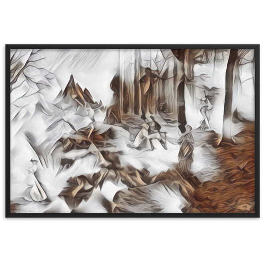 AMONG THE FOUR SEASONS YOU ARE THE FIFTH SENSE PREMIUM Framed Poster-0