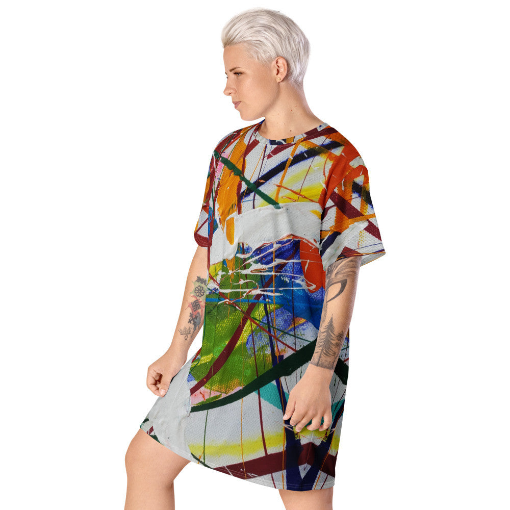 Gianneli Colours T-shirt dress-5