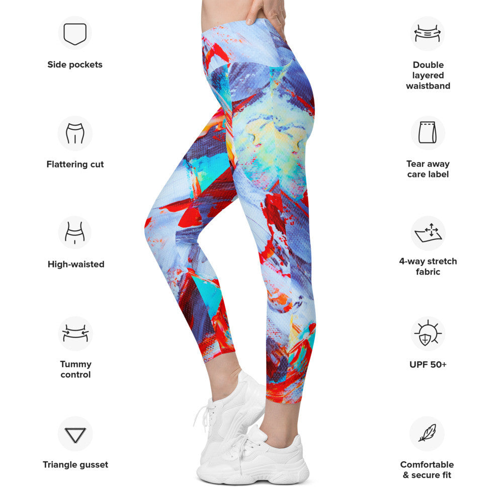 Gianneli Colours Leggings With Pockets-2