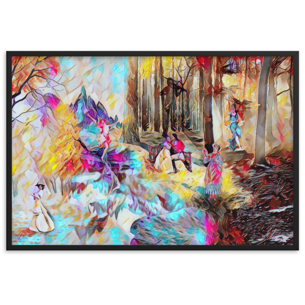 AMONG THE FOUR SEASONS YOU ARE THE FIFTH SENSE UPPER Framed Poster-0