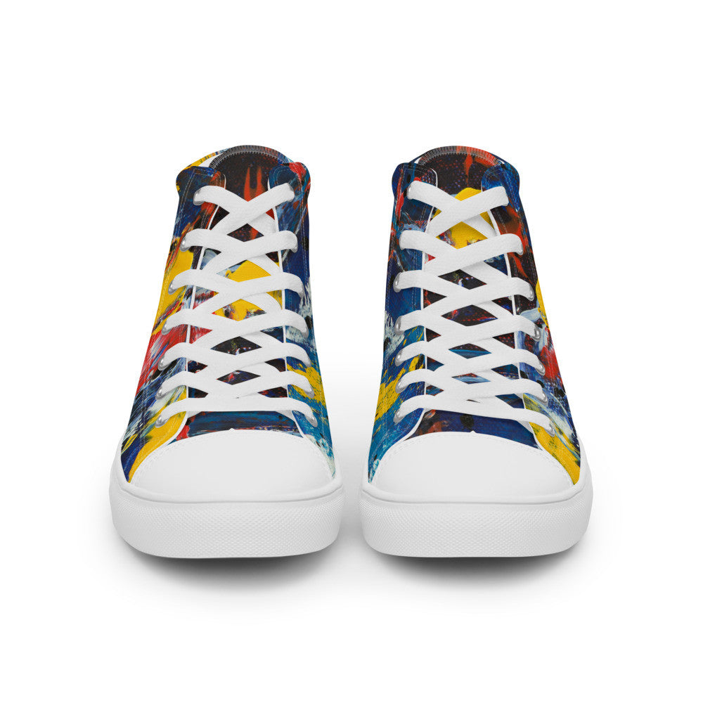 Gianneli Colours Handmade Women’s High Top Canvas Shoes-7