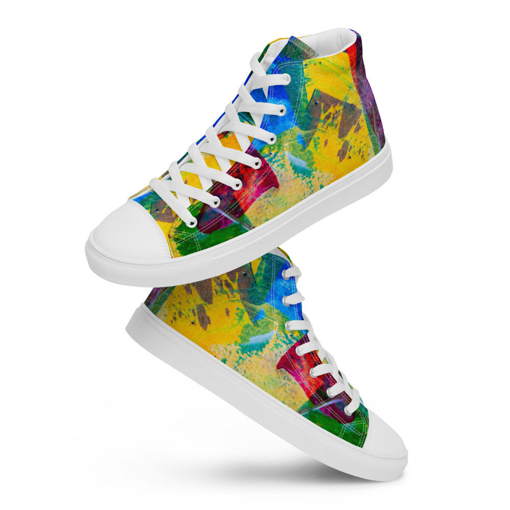 Gianneli Colours Handmade Women’s High Top Canvas Shoes-11