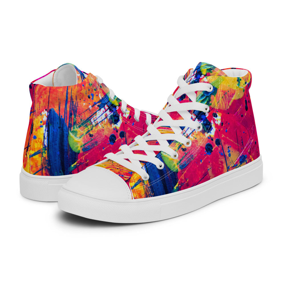 Gianneli Colours Handmade Women’s High Top Canvas Shoes-9