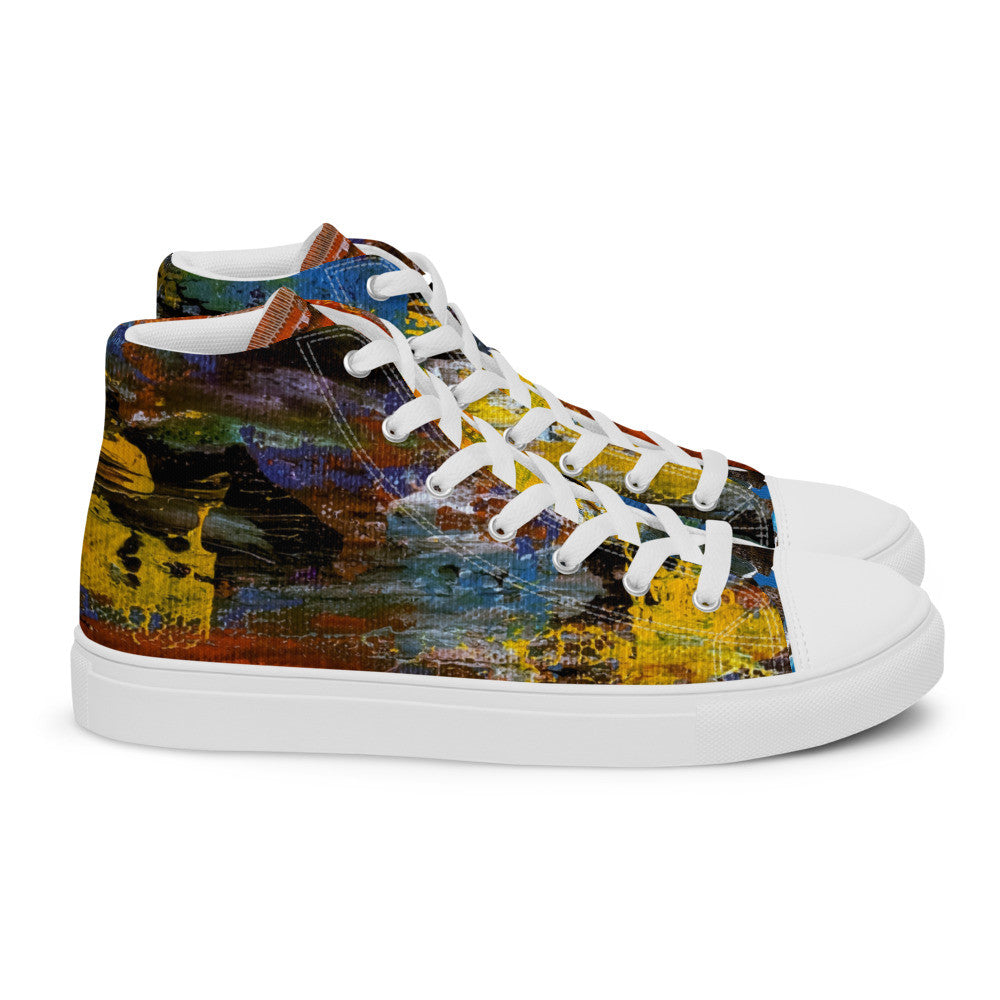 Gianneli Colours Handmade Women’s High Top Canvas Shoes-4