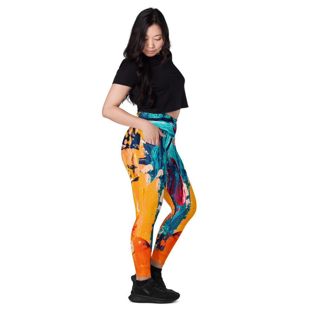 Gianneli Colours Leggings with Pockets-3